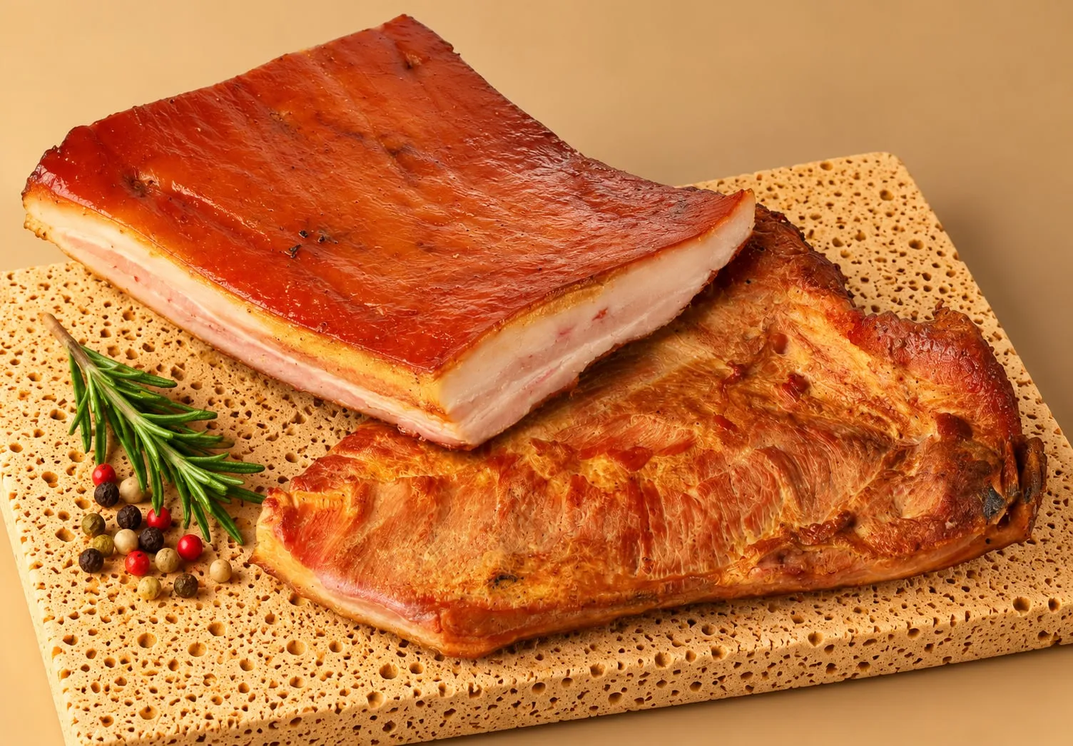 Panceta y tocineta ahumada